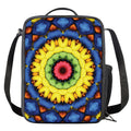 Colorful Kaleidoscope Print Crossbody Lunch Bag