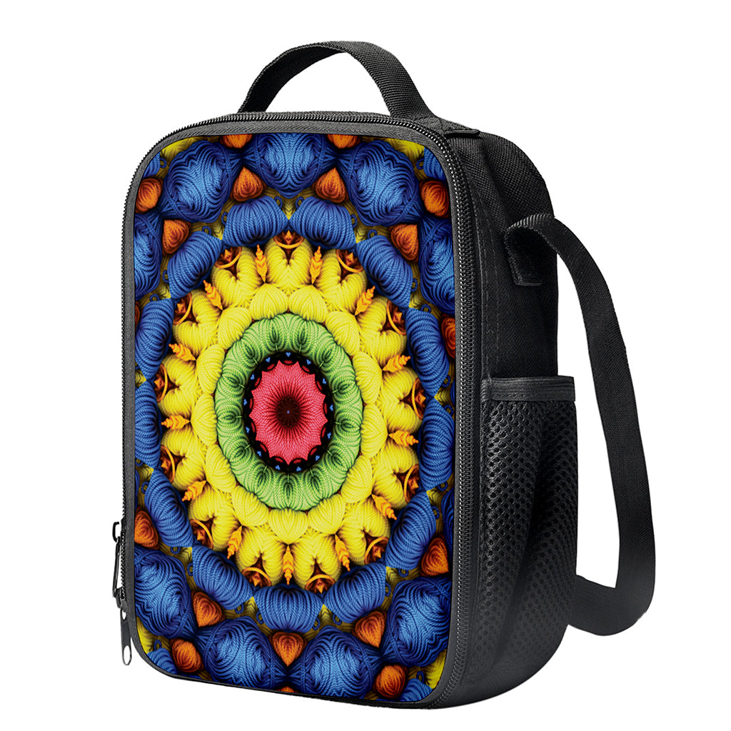 Colorful Kaleidoscope Print Crossbody Lunch Bag