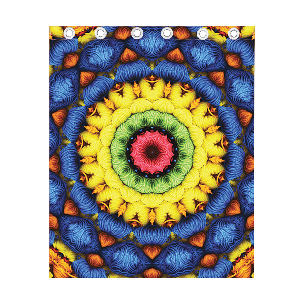 Colorful Kaleidoscope Print Curtain