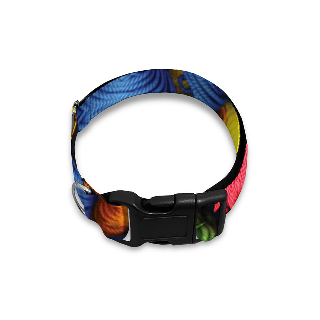 Colorful Kaleidoscope Print Dog Collar