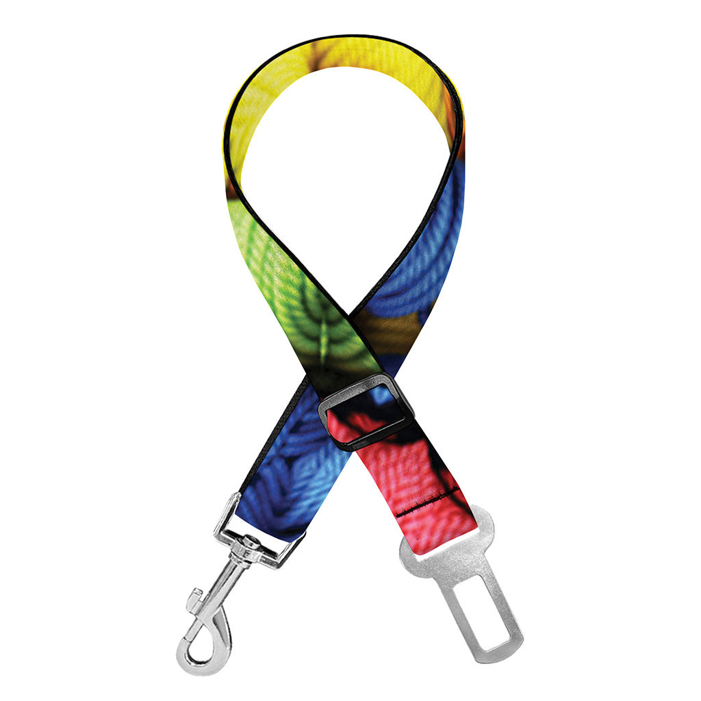 Colorful Kaleidoscope Print Dog Seat Belt