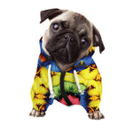 Colorful Kaleidoscope Print Dog Zip Up Hoodie