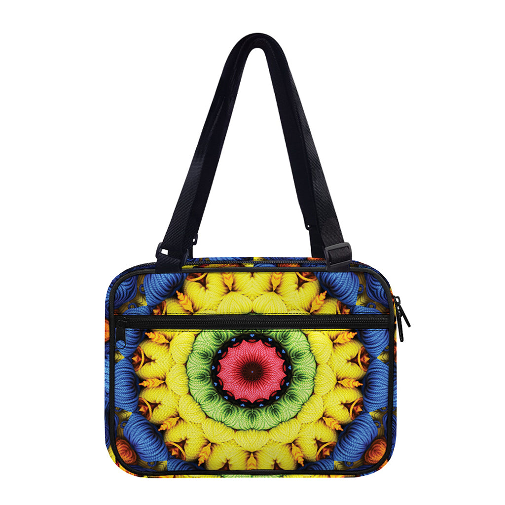 Colorful Kaleidoscope Print Double Strap Bible Bag