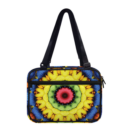 Colorful Kaleidoscope Print Double Strap Bible Bag