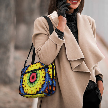 Colorful Kaleidoscope Print Double Strap Bible Bag