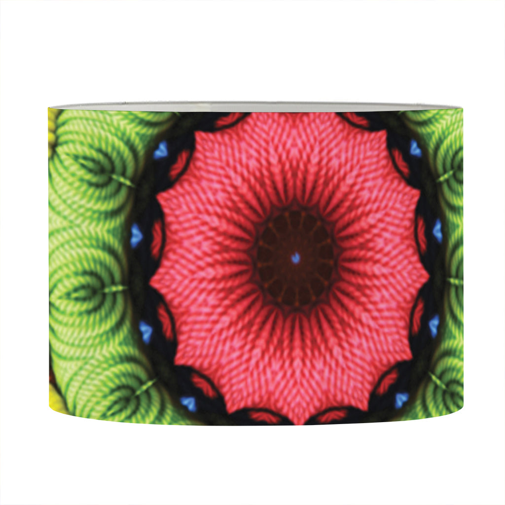 Colorful Kaleidoscope Print Drum Lamp Shade
