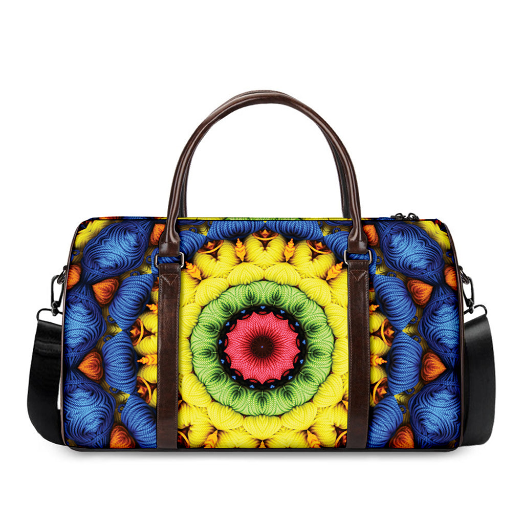 Colorful Kaleidoscope Print Duffle Bag