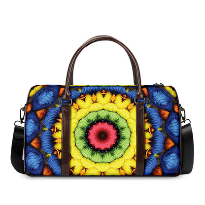 Colorful Kaleidoscope Print Duffle Bag