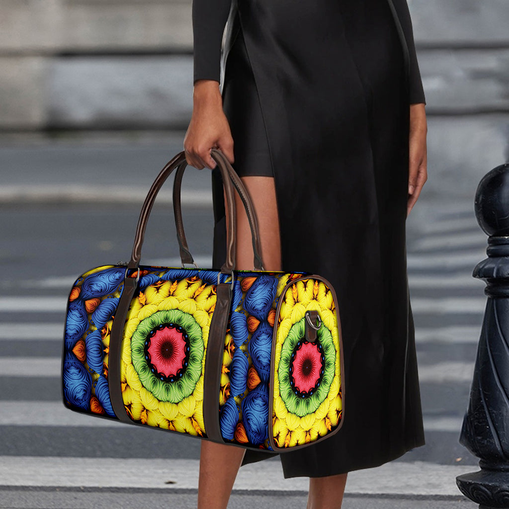Colorful Kaleidoscope Print Duffle Bag