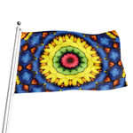 Colorful Kaleidoscope Print Flag