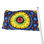 Colorful Kaleidoscope Print Flag