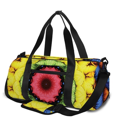 Colorful Kaleidoscope Print Gym Bag
