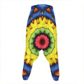 Colorful Kaleidoscope Print Hammer Pants