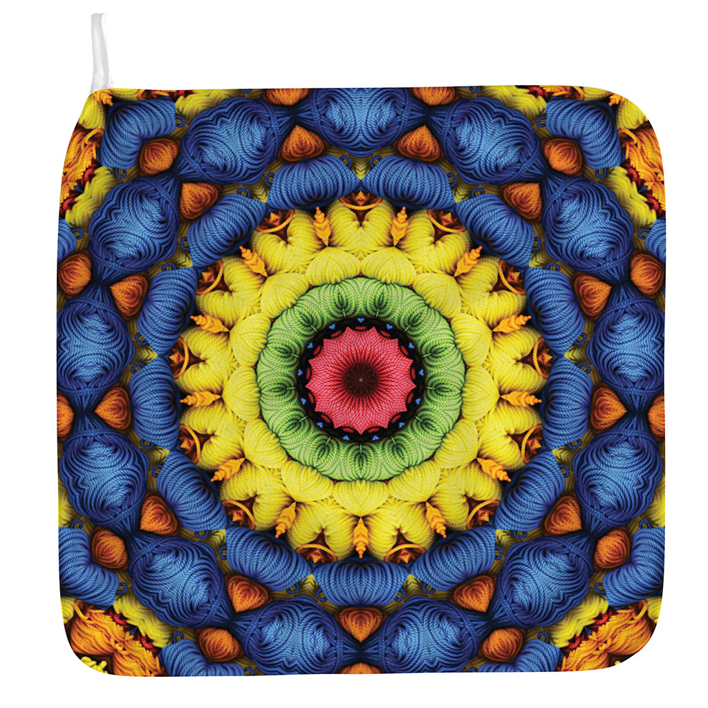Colorful Kaleidoscope Print Hand Towel