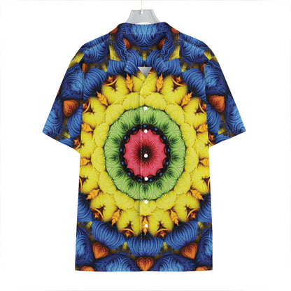 Colorful Kaleidoscope Print Hawaiian Shirt