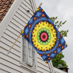 Colorful Kaleidoscope Print House Flag