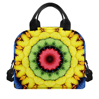 Colorful Kaleidoscope Print Insulated Lunch Bag
