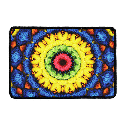 Colorful Kaleidoscope Print Kitchen Mat