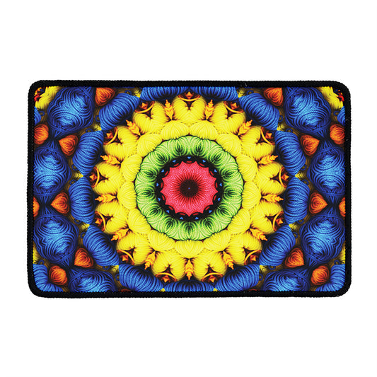 Colorful Kaleidoscope Print Kitchen Mat