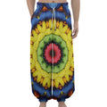 Colorful Kaleidoscope Print Lantern Pants