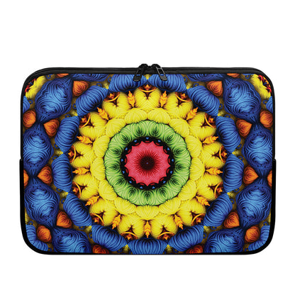 Colorful Kaleidoscope Print Laptop Sleeve