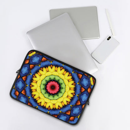 Colorful Kaleidoscope Print Laptop Sleeve