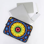 Colorful Kaleidoscope Print Laptop Sleeve