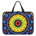 Colorful Kaleidoscope Print Laptop Sleeve With Handle
