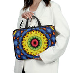 Colorful Kaleidoscope Print Laptop Sleeve With Handle