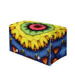 Colorful Kaleidoscope Print Leather Tissue Box Cover