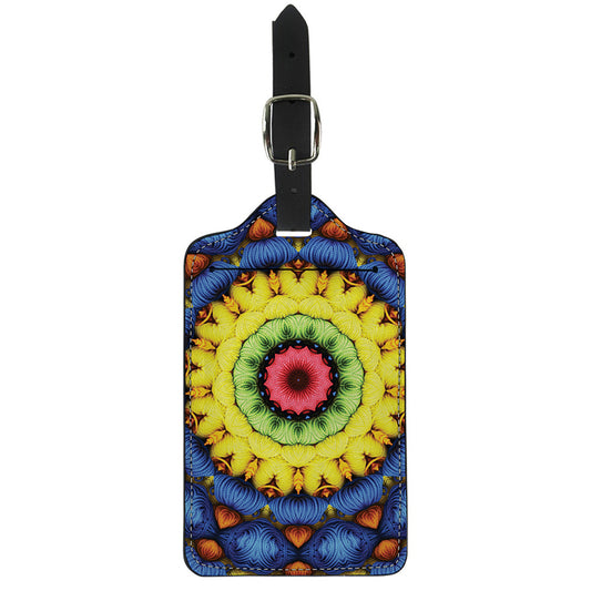 Colorful Kaleidoscope Print Luggage Tag