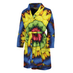 Colorful Kaleidoscope Print Men's Bathrobe