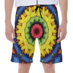 Colorful Kaleidoscope Print Men's Beach Shorts