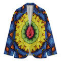 Colorful Kaleidoscope Print Men's Blazer