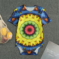 Colorful Kaleidoscope Print Men's Bodysuit