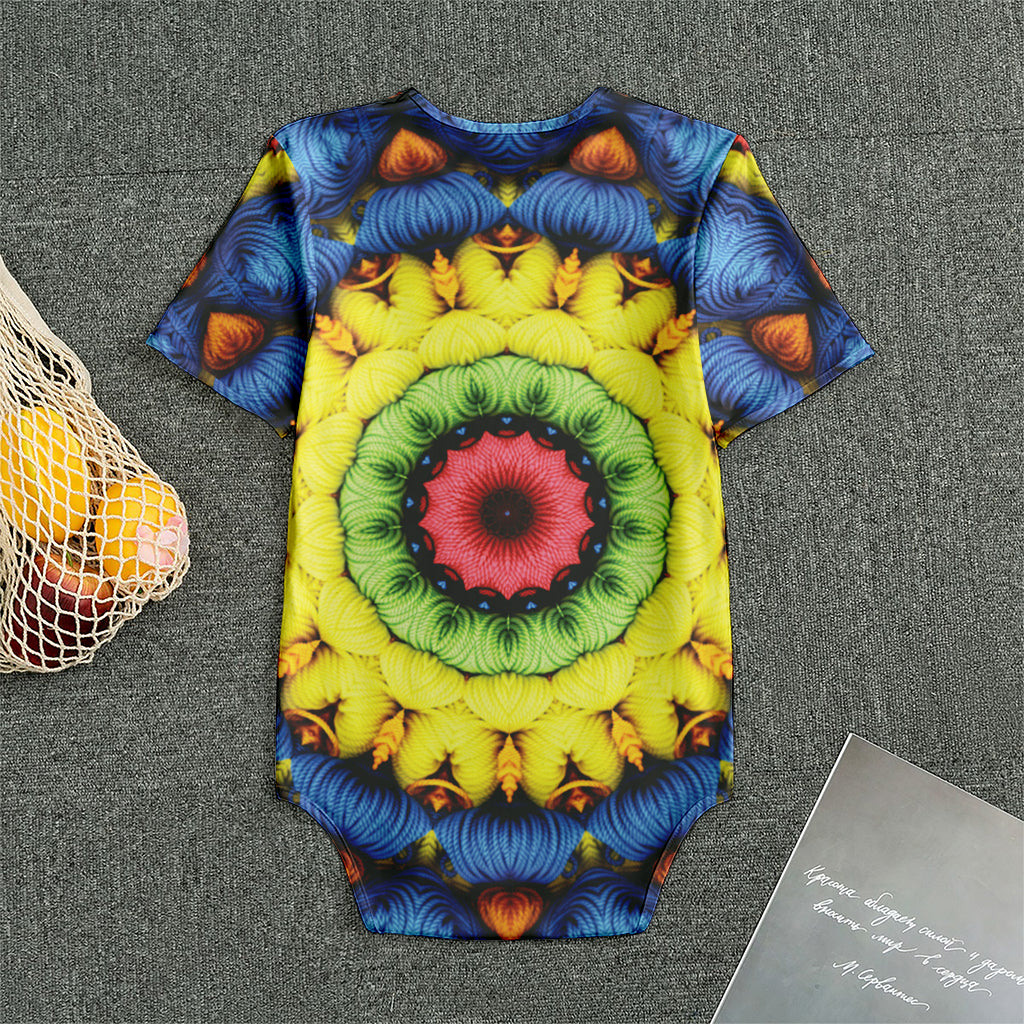Colorful Kaleidoscope Print Men's Bodysuit