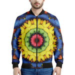 Colorful Kaleidoscope Print Men's Bomber Jacket