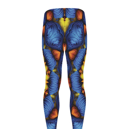 Colorful Kaleidoscope Print Men's leggings