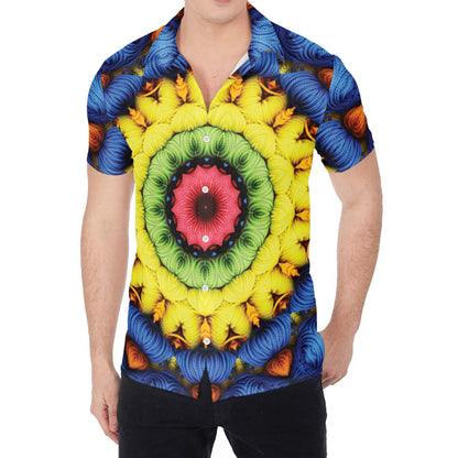 Colorful Kaleidoscope Print Men's Shirt