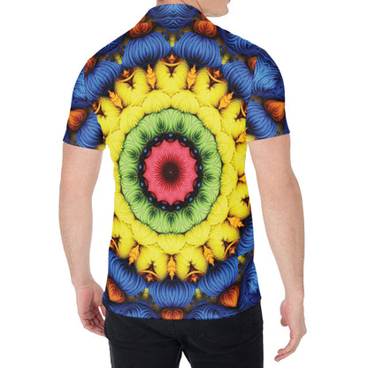 Colorful Kaleidoscope Print Men's Shirt