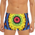 Colorful Kaleidoscope Print Men's Short Boxer Briefs