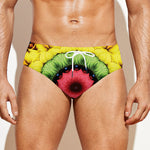 Colorful Kaleidoscope Print Men's Swim Briefs