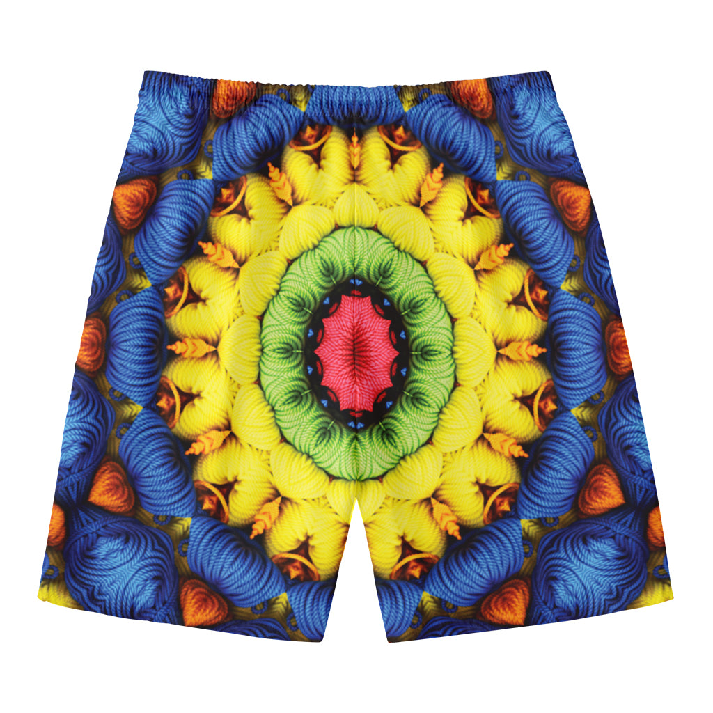 Colorful Kaleidoscope Print Men's Swim Trunks