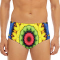 Colorful Kaleidoscope Print Men's Triangle Swim Briefs
