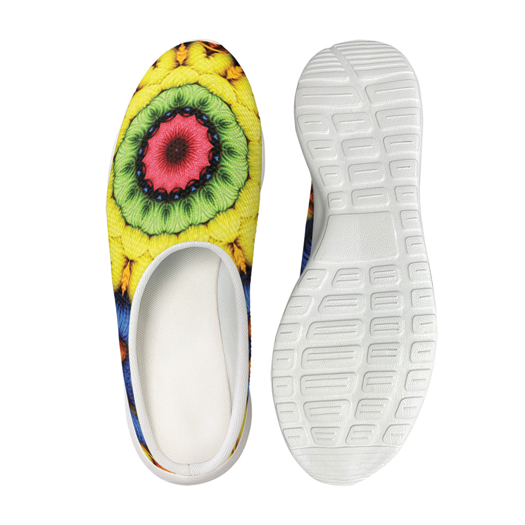 Colorful Kaleidoscope Print Mesh Casual Shoes