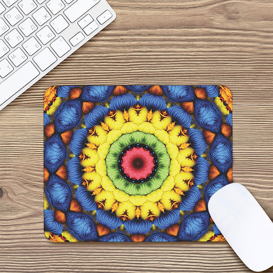 Colorful Kaleidoscope Print Mouse Pad