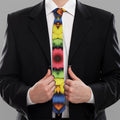Colorful Kaleidoscope Print Necktie