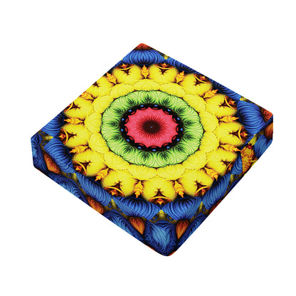 Colorful Kaleidoscope Print Outdoor Seat Cushion Cover
