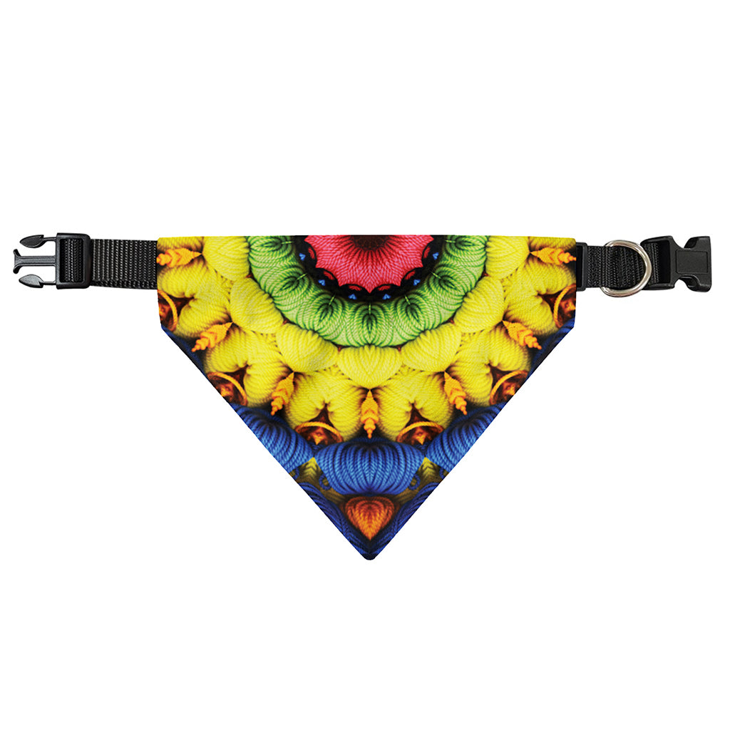 Colorful Kaleidoscope Print Over The Collar Dog Bandana