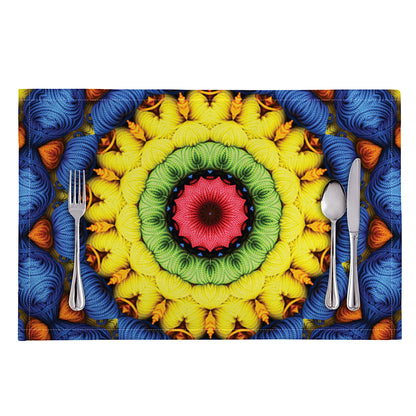 Colorful Kaleidoscope Print Placemat